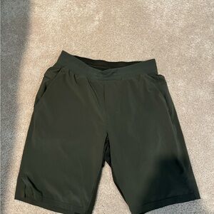 Olive green lululemon shorts
